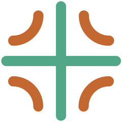 Trendy line icon of sun