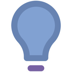 Icon of a bulb denoting idea concept 