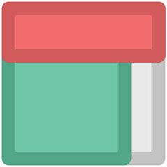 Icon of webpage layout bold line design 