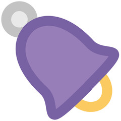 A handbell bold line icon