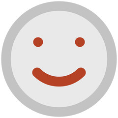 Obraz premium An icon of a smiley face bold line design 