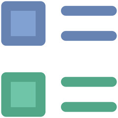 Obraz premium Icon of list bold line vector 