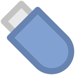 Icon of a usb bold line design 
