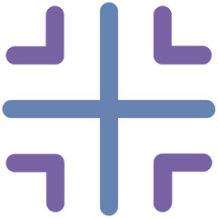 Obraz premium An icon of geometrical design bold line design 