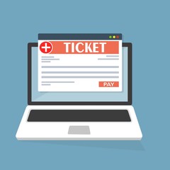 Prescrizione medica sul concetto di schermo del computer portatile - illustrazioni