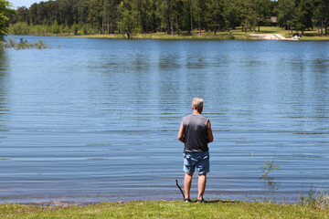Man fishing