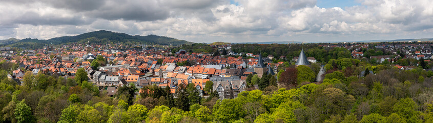 Fototapeta na wymiar Luftbilder Goslar Harz
