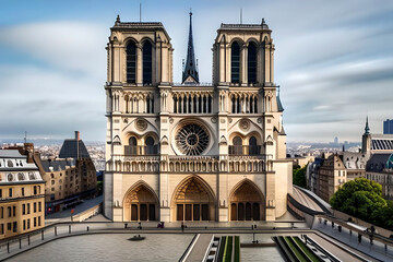 the Notre-Dame Cathedral on a sunny day
