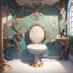 Design of toilet.Created with Generative AI