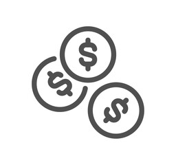 Payment method related icon outline and linear vector.
