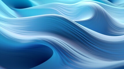 blue, wave background, in the style of surreal 3d landscapes, graphic fluidity, soft and rounded forms