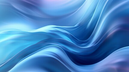 Obraz premium Close-up of a vibrant blue wave pattern of waves, in the style of surreal 3d landscapes, graphic fluidity, soft and rounded forms