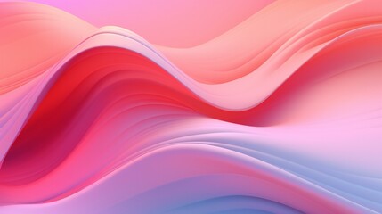 3D Vibrant pink and purple texture of waves, fluid, soft and rounded forms