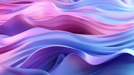 Fototapeta premium Vibrant purple and pink pattern of waves, fluid, soft and rounded forms