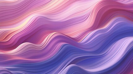 Obraz premium Vibrant purple and pink pattern of waves, fluid, soft and rounded forms