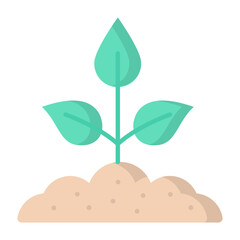Planting Flat Icon