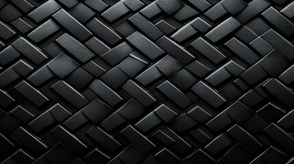 metallic gray geometric 3d rectangular blocks pattern, close up