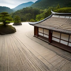 surreal zen garden concept