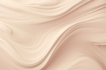 Soft beige big waves background. Generative AI