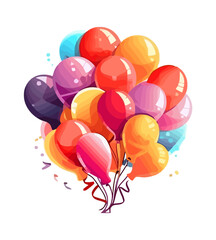 Flying balloons bring joy to celebration