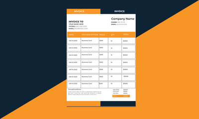 Minimalist Invoice Easy to edit and customize, with a single page invoice design, - A4 Size - Print Ready - 300 DPI - Easy to Use.