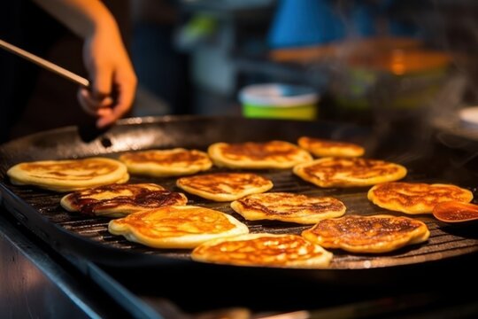 Hotteok sometimes called Hoeddeok is a type of filled Food photography