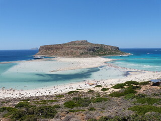 Balos lagoon Crete Greece