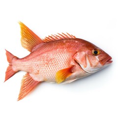 Obraz premium Pacific Snapper Rockfish fish isolated on white. Generative AI
