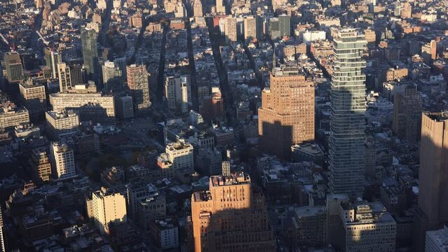 Aerial view of Manhattan, New York, USA