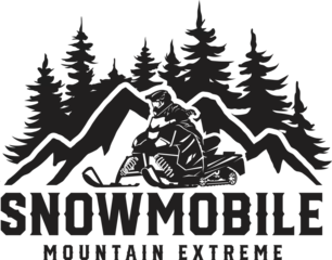Fotobehang snowmobile logo design, snowmobile silhouette, snowmobile sports, snowmobile, snowmobile racing logo vector © Vector_art05