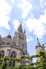 Fototapeta na wymiar Church of Our Lady in Bruges in Belgium