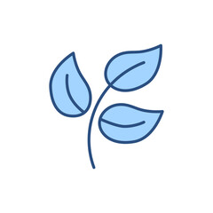 Herbal Medicin related vector line icon. Leaf, branch. Isolated on white background. Vector illustration. Editable stroke