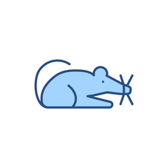 Laboratory Mouse related vector line icon. Isolated on white background. Vector illustration. Editable stroke
