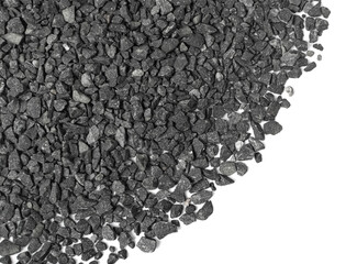 Gravel Pieces Mix Texture Background, Grey Coarse Sand Pattern, Granular Stones Mockup, Grit Sand