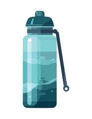 Refreshing summer drink in plastic bottle icon