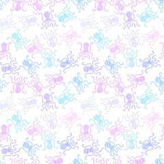 Summer animals seamless octopus pattern for wrapping paper and kids clothes print and fabrics and linens