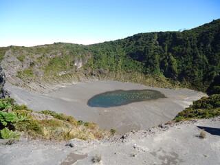 Volcano Lake in a Costa Rican's national Park