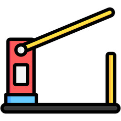 road barrier, public transportation, parking, vector icons for web design, app, banner, flyer and digital marketing.