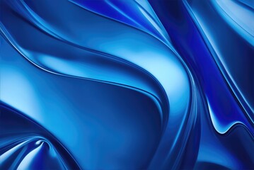 Full frame abstract blue background created with Generative AI technology.