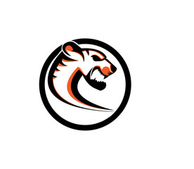 creative simple tiger logo design
