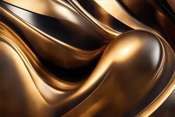 Full frame abstract bronze background created with Generative AI technology.