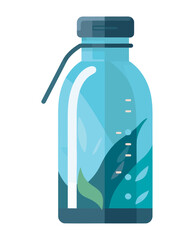 blue plastic bottle equipment icon