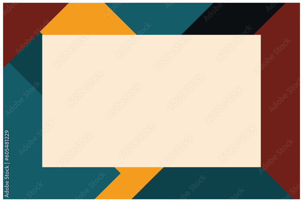 Poster abstract background with geometric elements. vector illustration in a flat style. background with bl