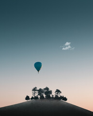 Balloon over Hill