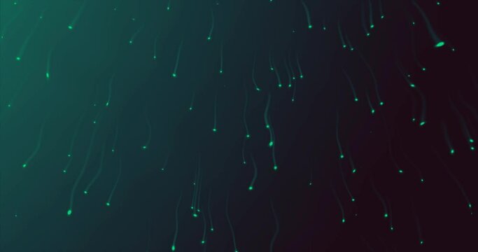 abstract background of dark green gradient star dust particles