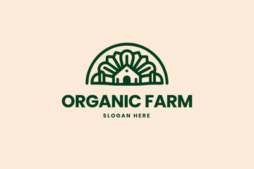 farm logo, eco friendly brand