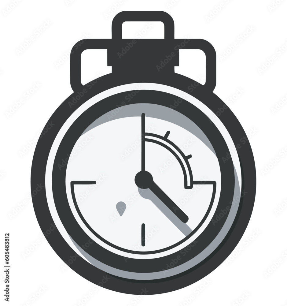 Poster countdown to deadline stopwatch ticks with accuracy