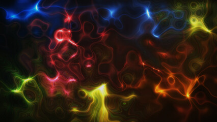 Fractal colorful swirl plasma background