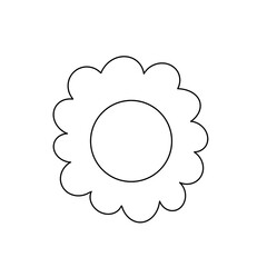 Line flowers  drawing on transparent background.Element file png .

