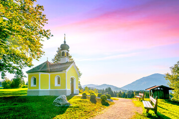 Kapelle, Krün, Karwendel, Deutschland 